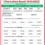 thailand lottery 2023 result today